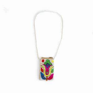Cream Neon Floral Mini Crossbody Phone Bag