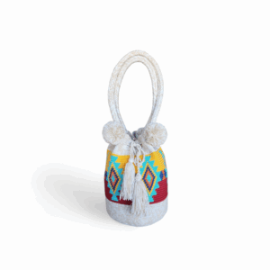 Earth Tone Geometric Wayuu Mochila