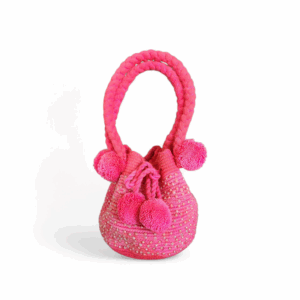 Hot Pink Crystal Classic Tote Wayuu Mochila Bag