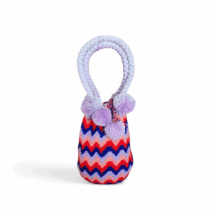 Lavender Sunset Zigzag Mini Tote Wayuu Mochila Bag