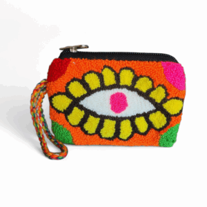 Orange, Lime & Hot Pink Wayuu Coin Purse