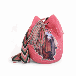 Rose Our Lady of Mount Carmel Crossbody Wayuu Mochila Bag