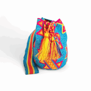 Sol Azul Crossbody Wayuu Mochila Bag